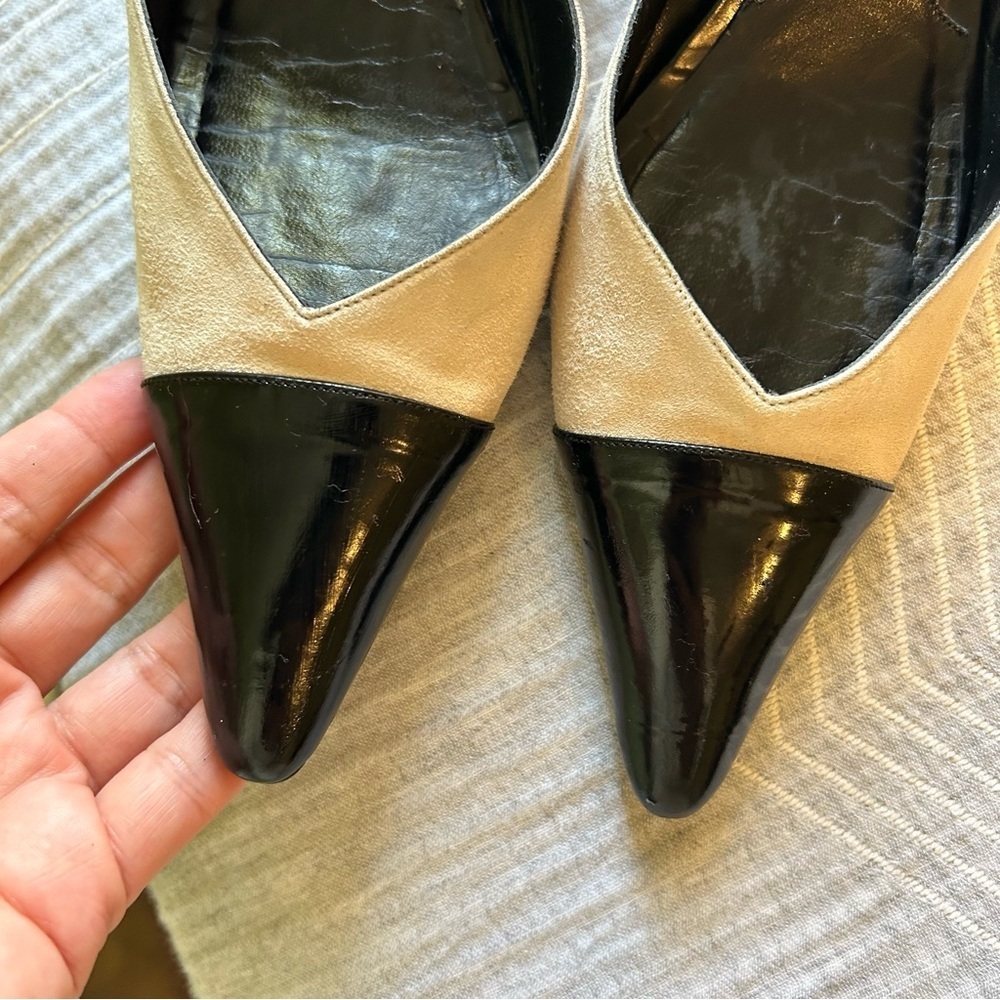 Giorgio Armani suede Kitten Heel Ankle Strap | 38 - Picture 9 of 14